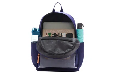 Li-ning Color Block Graphic Backpack 'blue Grey'