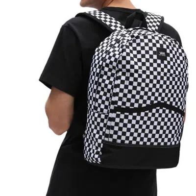 Vans Construct Skool Backpack 'black White Checkerboard' In Multi