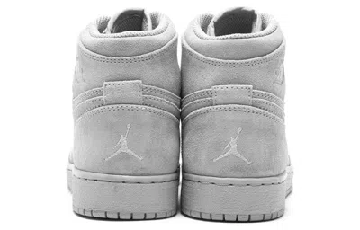 Air Jordan (gs)  1 Retro High 'grey Suede' In Gray