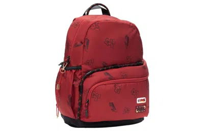 Li-ning (gs)  All-over Print Backpack 'red' In Multi