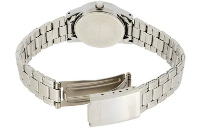 Casio Quartz Waterproof Black Analog In Silver