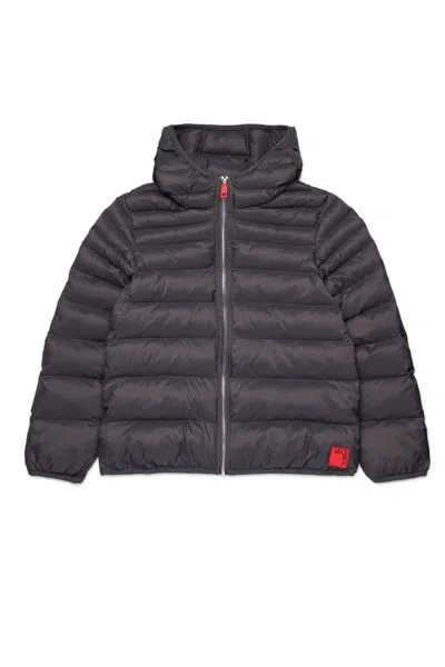 Max & Co Logo-patch Padded Jacket In Black