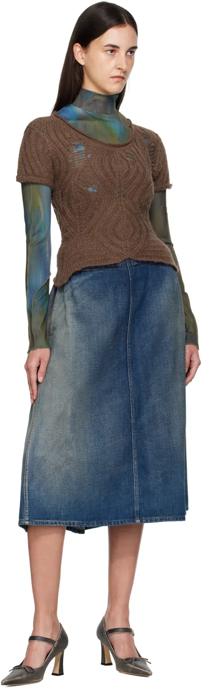 Andersson Bell Cap Sleeve Sweater Layered Tee In Multi