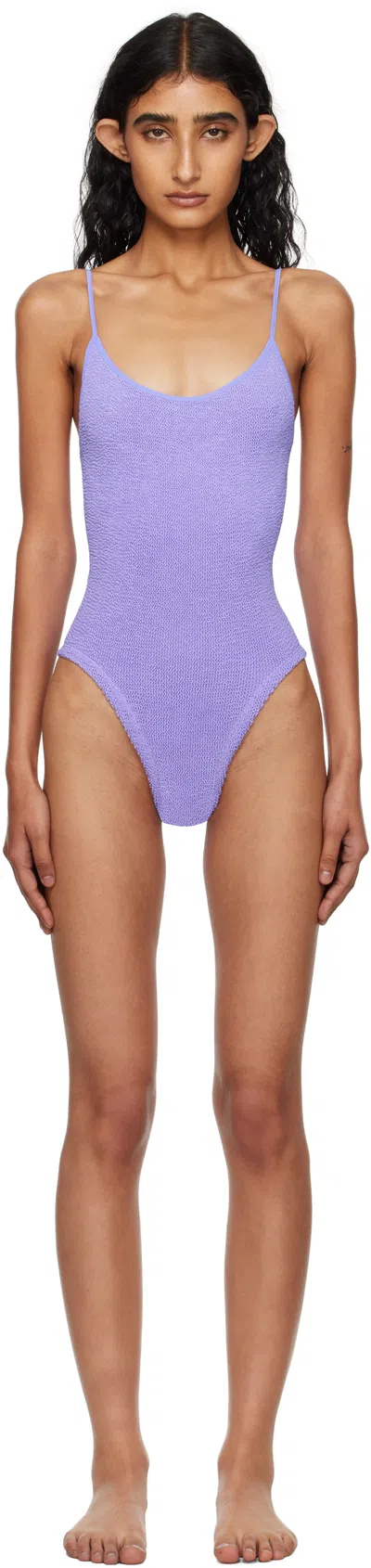Hunza G Pamela Swimsuit In Purple