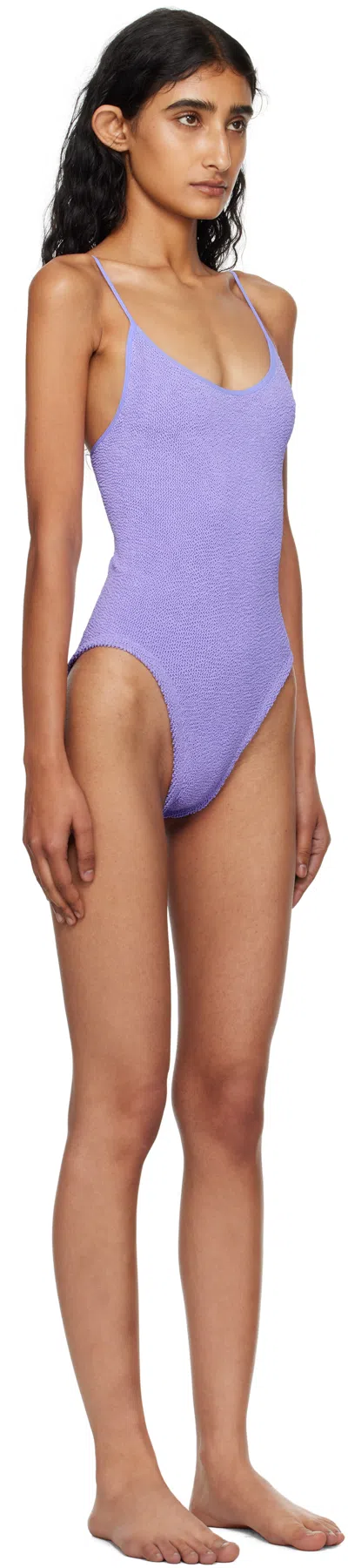 Hunza G Pamela Swimsuit In Purple