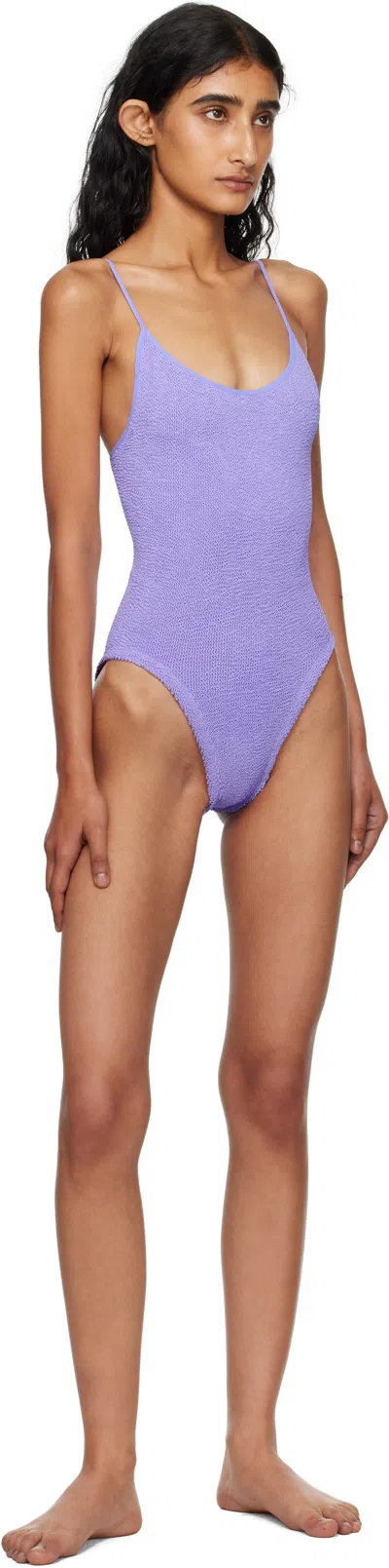 Hunza G Pamela Swimsuit In Purple
