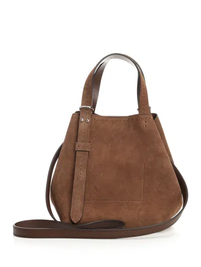 Max Mara Archetipo 7 Xs V3 Archetipo Xs Suede Mini Bag Handbags Brown
