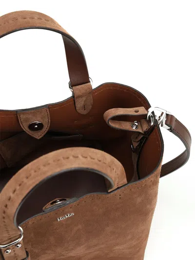 Max Mara Archetipo 7 Xs V3 Archetipo Xs Suede Mini Bag Handbags Brown