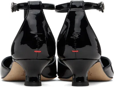 Aeyde Liz Patent Leather T-strap Pumps In Black