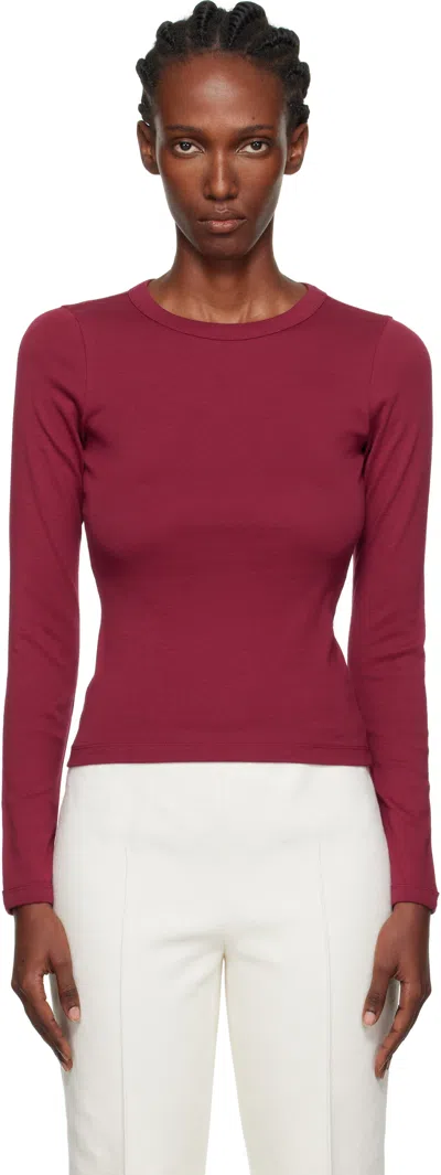 Flore Flore Burgundy Max T-shirt In Red