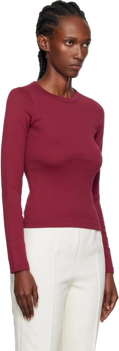 Flore Flore Burgundy Max T-shirt In Red