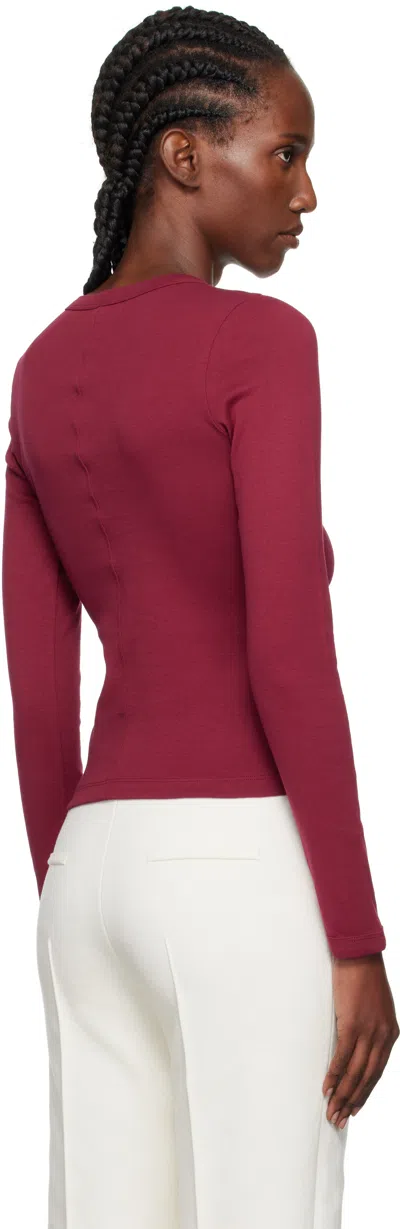 Flore Flore Burgundy Max T-shirt In Red