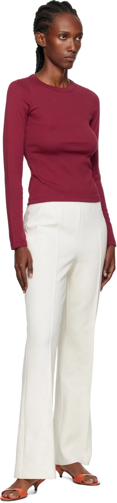 Flore Flore Burgundy Max T-shirt In Red