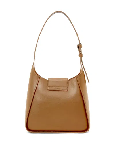 Karl Lagerfeld K/signature Flap Shoulder Bag In Brown