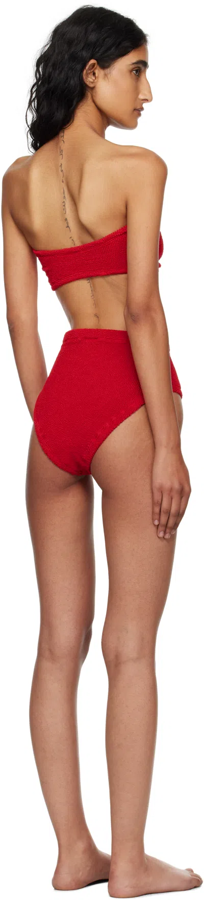 Hunza G Red Ruby Bikini In Red