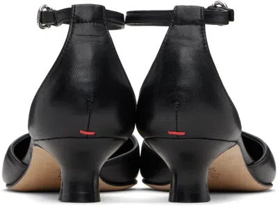 Aeyde Liz Patent Leather T-strap Pumps In Black