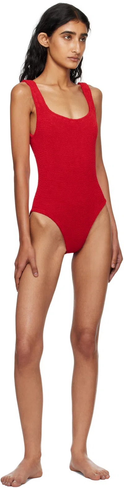 Hunza G Kids Classic Swim Red In Red