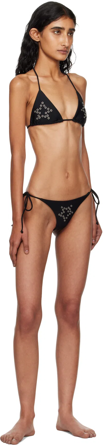 Miaou Black Kauai Bikini Top In Black