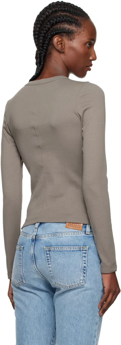 Flore Flore Taupe Max T-shirt In Gray