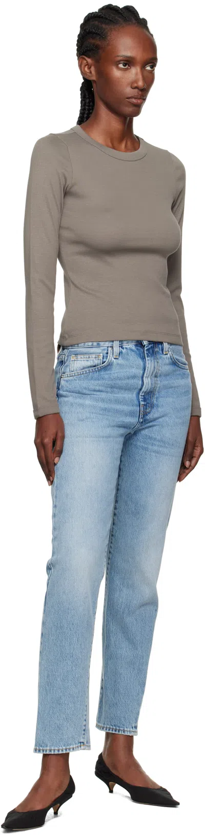 Flore Flore Taupe Max T-shirt In Gray