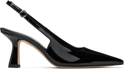 Aeyde Black Fernanda Slingback Heels In Black