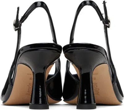 Aeyde Black Fernanda Slingback Heels In Black
