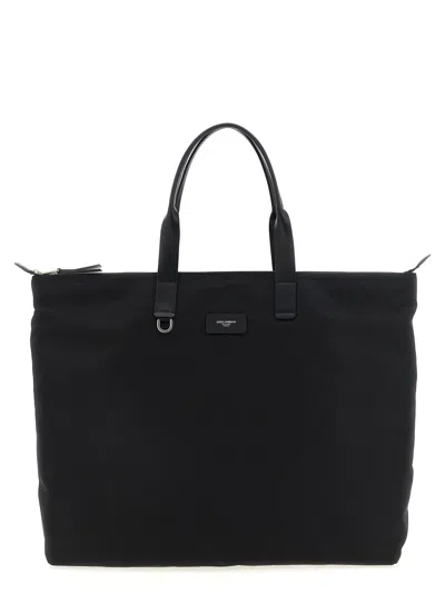 Dolce & Gabbana Structured Tote Bag With Metal Hardware And Top Handles