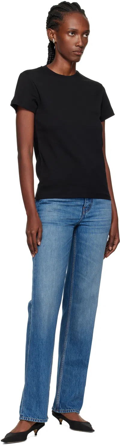 Flore Flore Black Monica T-shirt In Blue
