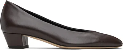 Aeyde Helia 35 Leather Pumps In Brown