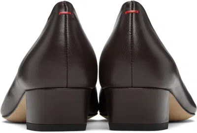 Aeyde Helia 35 Leather Pumps In Brown