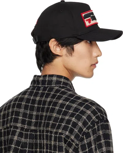 Dsquared2 Logo-patch Baseball Cap In Black
