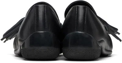 Open Yy Black Tassel Loafers In Black