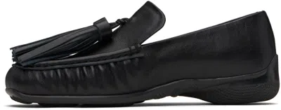 Open Yy Black Tassel Loafers In Black