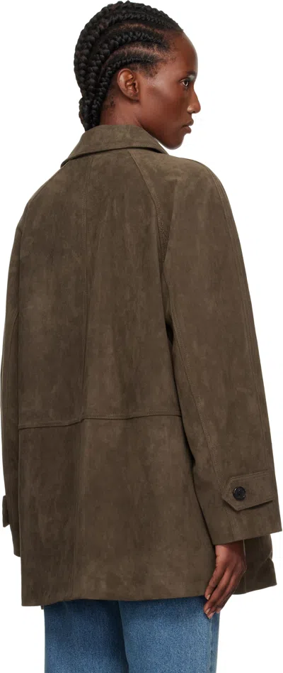 Dunst Button-down Long-sleeved Casual Jacket In Brown