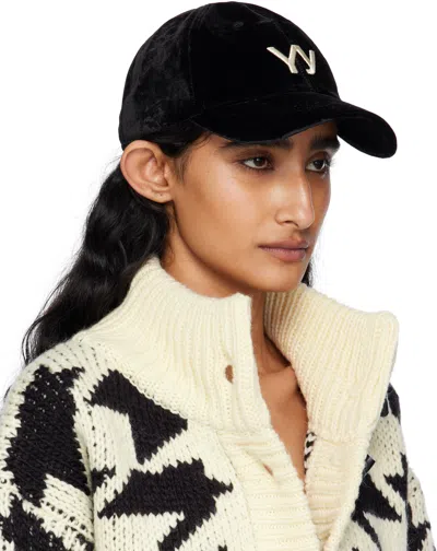 Open Yy Logo-detail Baseball Cap In Black