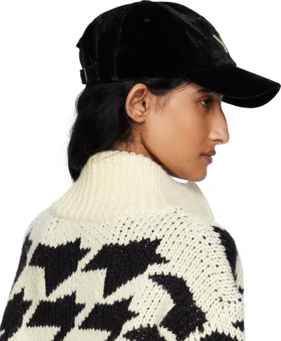 Open Yy Logo-detail Baseball Cap In Black