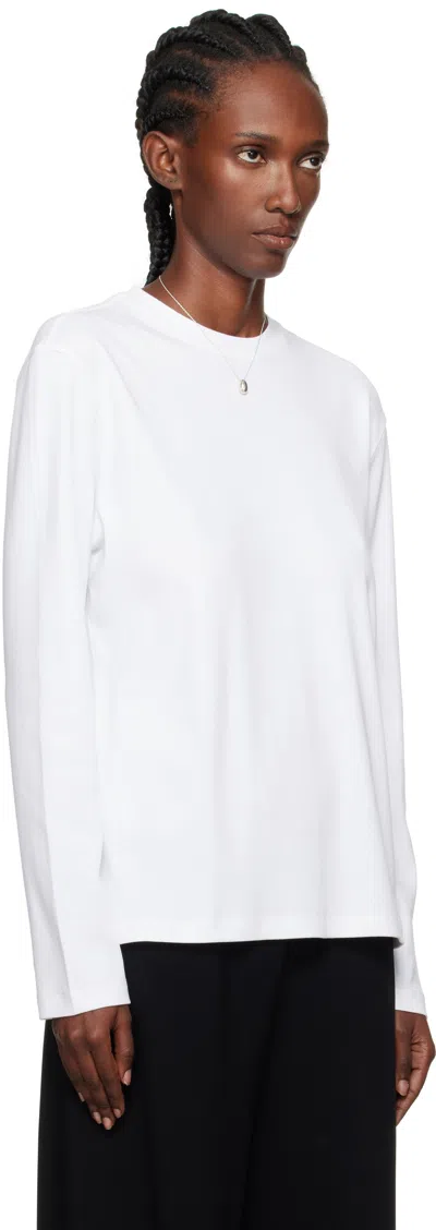 Flore Flore Ssense Exclusive White Max Long Sleeve T-shirt In White