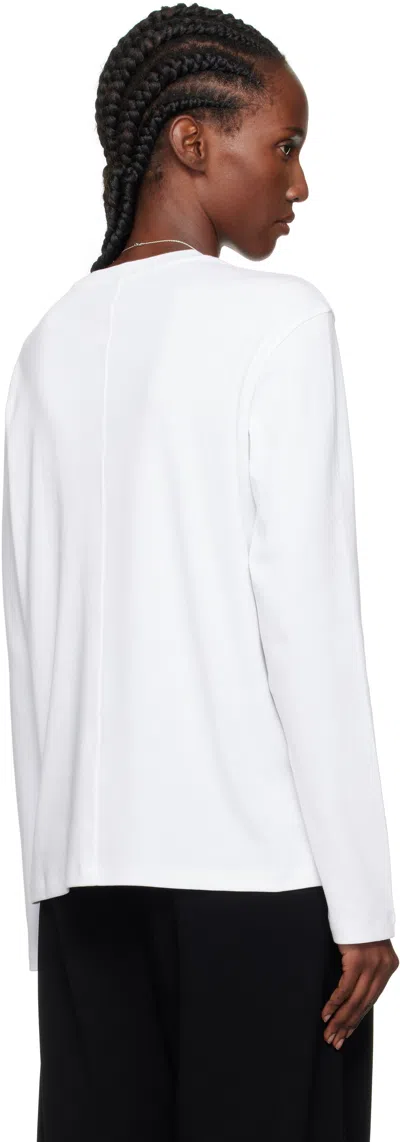 Flore Flore Ssense Exclusive White Max Long Sleeve T-shirt In White