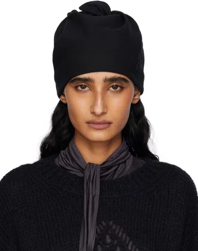 Open Yy Black Wire Beanie In Black