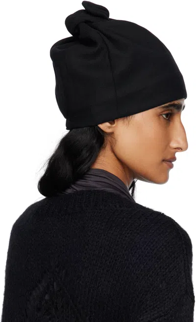 Open Yy Black Wire Beanie In Black