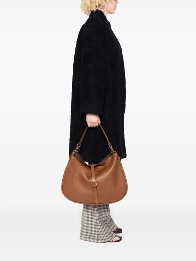 Etro Women Medium Pony Shoulder Bag In Brown