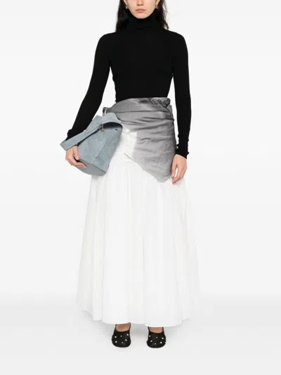 P.a.r.o.s.h Ribbed Turtleneck Top In Black