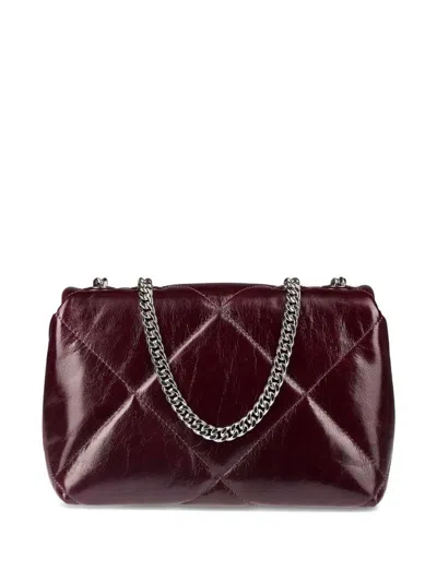 Tory Burch Kira Diamond Small Convertible Shoulder Bag In Red