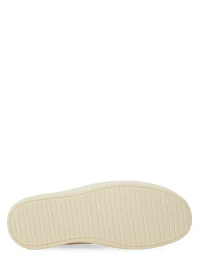 Rick Owens Lamb Leather Low-top Sneakers With Calf Leather Toe Cap In Multi