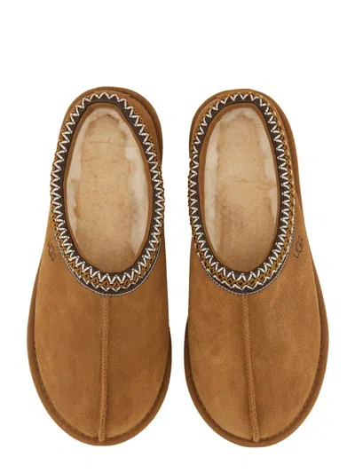 Ugg Tasman Ii Whipstitch-trim Slippers In Brown