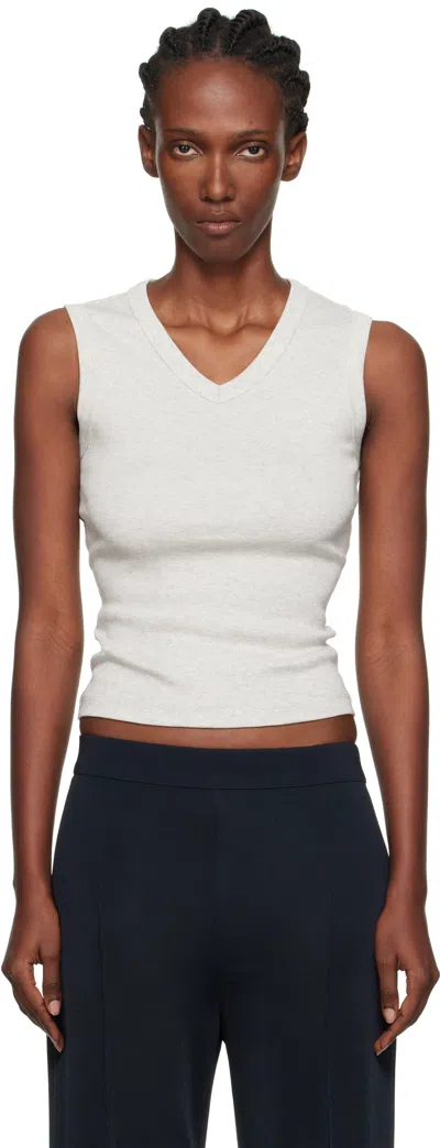 Flore Flore Gray Jill Tank Top In White