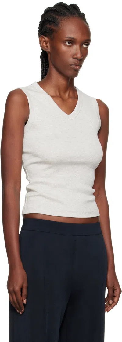 Flore Flore Gray Jill Tank Top In White