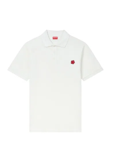 Kenzo "boke Flower" Polo Shirt In White