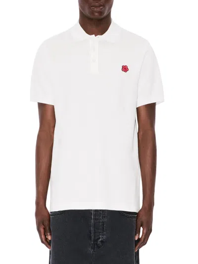 Kenzo "boke Flower" Polo Shirt In White
