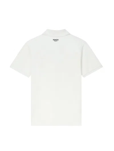 Kenzo "boke Flower" Polo Shirt In White